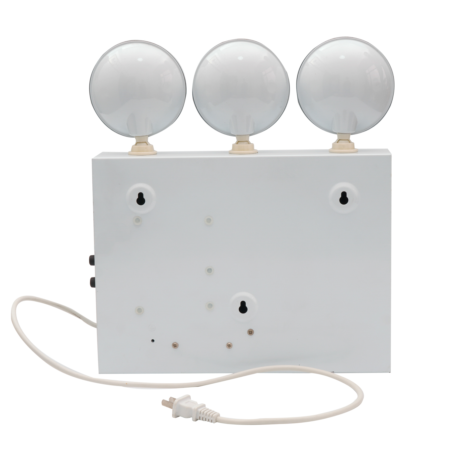Аварийный трехголовый белый светодиод Необслуживаемый перезаряжаемый свинцово-кислотный аккумулятор Аварийные светодиодные фонари